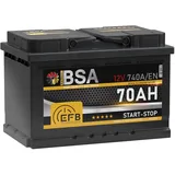 BSA EFB Batterie 70Ah 12V Start Stop Batterie Autobatterie Starterbatterie