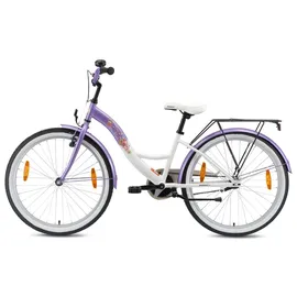 Bikestar Classic 24" lila/weiß Rücktrittbremse