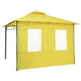 Tepro Seitenteilset für Pavillon Lehua/Waya 2 Stück 3 x 3 m Gelb
