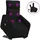 vidaXL Massagesessel mit Aufstehhilfe Stoff 89,5 x 95,5 x 0 cm Schwarz
