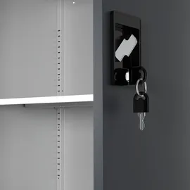 VCM Malivo Aktenschrank 80 x 180 x 40 cm schwarz