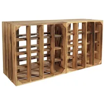 CHICCIE Weinregal 30 x 40 x 30 cm Braun