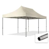 TOOLPORT Faltpavillon 3 x 6 m inkl. Seitenteile Creme