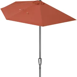 Kingsleeve Sonnenschirm halbrund 2,7m UV-Schutz 80+ Abdeckung creme