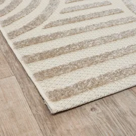 Sanat Teppich Berlin, rechteckig, Höhe: 6 mm, In -und Outdoor geeignet, Außenbereich, Terrasse, Balkon, auch Läufer beige 120 cm x 170 cm x 6 mm