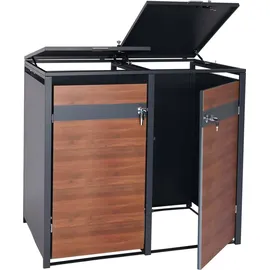 MCW Mülltonnenverkleidung J82 145 x 98 x 117 cm grau
