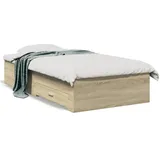vidaXL Bettgestell 75 x 190 cm Sonoma-Eiche