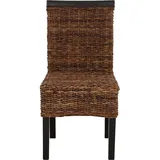 MCW Esszimmerstuhl Acireale Korbgeflecht dunkel 6er Set