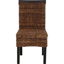 MCW Esszimmerstuhl Acireale Korbgeflecht dunkel 6er Set