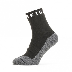 Sealskinz Wasserfeste Socken  Sommer  knöchellang  schwarz-grau Gr.XL