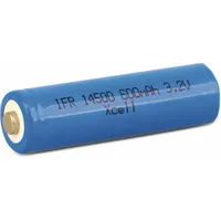 XCell Mignon-Solar Akku IFR14500 AA, 3,2 V-, 600 mAh,