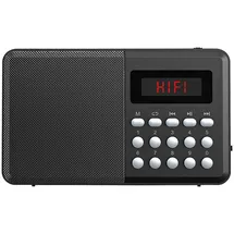 Auviso FM-Taschenradio schwarz