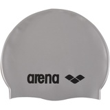 Arena Unisex – Erwachsene Classic Silicone Badekappe, Silver-Black (51), NS EU