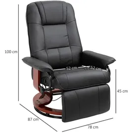 Homcom Relaxsessel Kunstleder, Schaumstoff