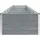 vidaXL Garten-Hochbeet verzinkter Stahl rechteckig 480 x 80 x 45 cm Grau  