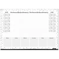 Timr Schreibtischunterlage mit 2 Jahres-Kalender 2025-2026 I DIN A2 I aus Papier zum Abreißen I Dots I Kalendarium I Organizer I tr_300