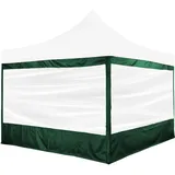 INSTENT® Pro Seitenwand/Seitenteil für Pavillon 3x3m mit XXL Panorama Fenster oder Reißverschluss, wasserabweisend und atmungsaktiv, Farbwahl, für Festzelt, Partyzelt