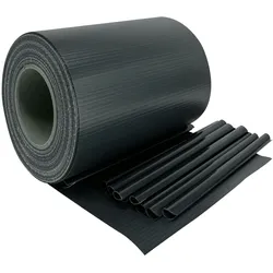 PVC Sichtschutz Streifen Privatsphäre Doppelstabmatten Zaun Folie Anthrazit 105m (3x 35m)