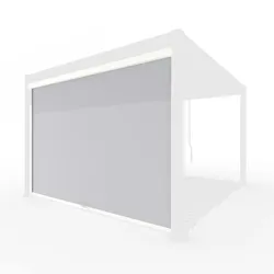 Weide Sonnenrollo für Weide Pergola | weiß