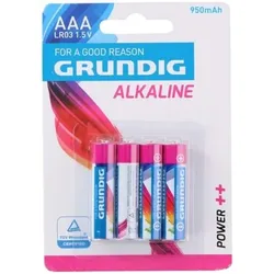 GRUNDIG 51668 4 x Alkaline Batterien AAA/LR03 1,5-V