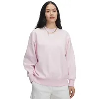 Under Armour Rival Fleece OS Crew prime pink white