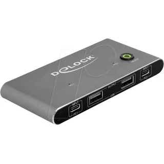 DeLock 11486 - 2-Port KVM Switch, HDMI