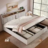 Flieks Polsterbett 160 x 200 cm Beige