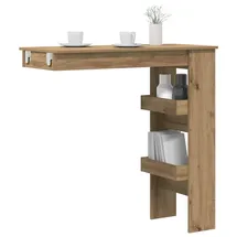 vidaXL Wand-Bartisch Artisan-Eiche 102x45x103,5 cm Holzwerkstoff - Braun