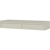 Selsey Schminktisch hängend mit 2 Schubladen, Hellbeige, 110 cm -