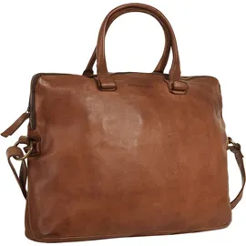 Harold's Submarine Handtasche Leder 38 cm Laptopfach braun