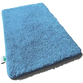 casa pura Sky Uni Blau 70 x 120 cm