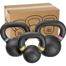 HQ Germany HQ Germany® Powdercoat Kettlebell | Vollguss | 2-32kg | Starter-Sets SCHWARZ 32kg