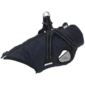 vidaXL Hundemantel Geschirr Wasserdicht Marineblau L36