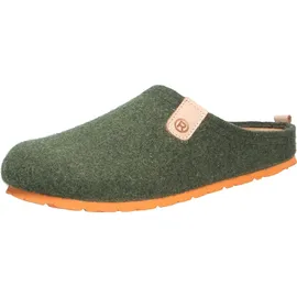 ROHDE Herren Pantoffeln Hausschuhe Softfilz Napoli-H 6900, Größe:43 EU, Farbe:Grün - 43
