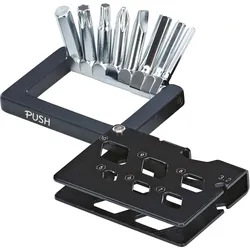 Werkzeugset PROPHETE "Mulitool mit 21 Funktionen", silber (schwarz, silberfarben), Werkzeugsets