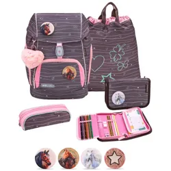 Belmil Comfy Plus Premium Schulranzen Set 5-teilig Mint Mint Schulrucksack