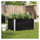 vidaXL Pflanzkasten Schwarz 120x80 cm Massivholz Kiefer
