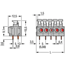WAGO GmbH &amp; Co. KG Leiterplattenklemme 235-404/331-000