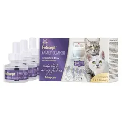 Felisept Family Comfort Nachfüllflakon im Mehrkatzenhaushalt 3x45 ml