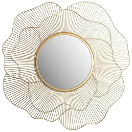 KADIMA DESIGN Wandspiegel Rose 77 cm Gold