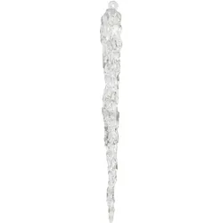 Christbaumschmuck Kunststoff 28,5cm Eiszapfen Figur Bruchfest Weihnachtsbaum Anhänger Weihnachten Weihnachtsbaumschmuck Eis Zapfen Klar Transparent