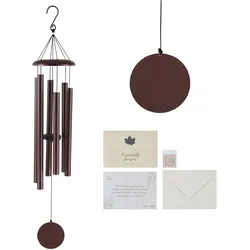 VEVOR Windspiele Klangspiel Glockenspiel D-Dur 1143xØ200mm Hängedeko Bronze
