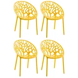 CLP Gartenstuhl Hope Sessel 59 x 59 x 80 cm gelb 4 St.