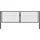 GAH Alberts Doppeltor 400 x 120 cm Grau/Metall