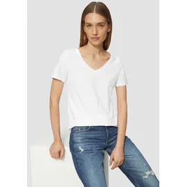 s.Oliver T-Shirt V-Ausschnitt Weiß 36