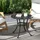 Outsunny Beistelltisch 60 x 60 x 53 cm Schwarz