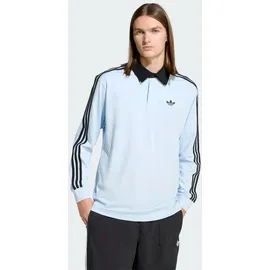 adidas 3-STREIFEN RUGBY LONGSLEEVE POLO blau M