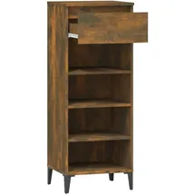 vidaXL Schuhregal Räuchereiche 40 x 36 x 105 cm braun