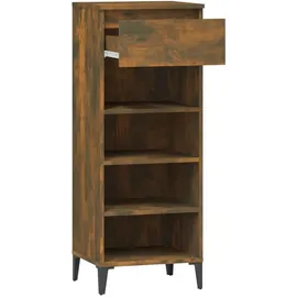 vidaXL Schuhregal Räuchereiche 40 x 36 x 105 cm braun