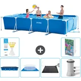 Rechteckiger Frame Pool - 450x220x84 Cm - 7-teilig  S40